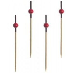 Pins RED PERL, wooden, 7 cm, 250 pcs
